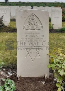 DADIZEELE NEW BRITISH CEMETERY - SPEAKMASTER, EMANUEL